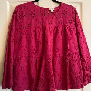 JCrew Eyelet top